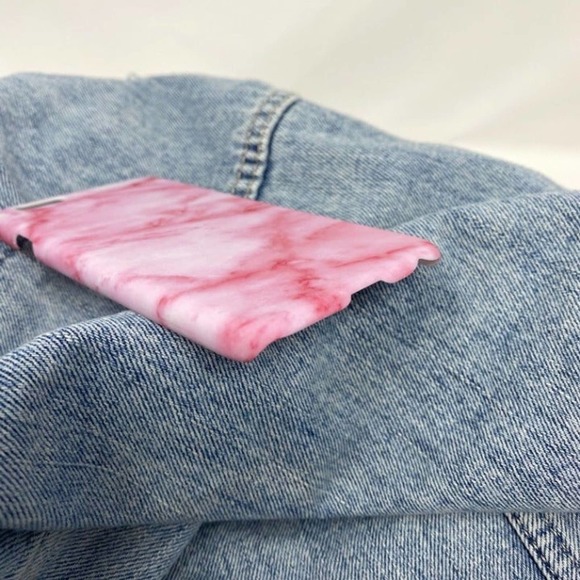 iPhone 6 Case Pink White Marble Cover - Picture 5 of 7